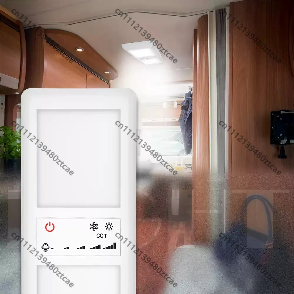 12-24V Touch Control Car Ceiling Reading Light 5 Dimmable Warm Cool Light For Car RV Interior Modification