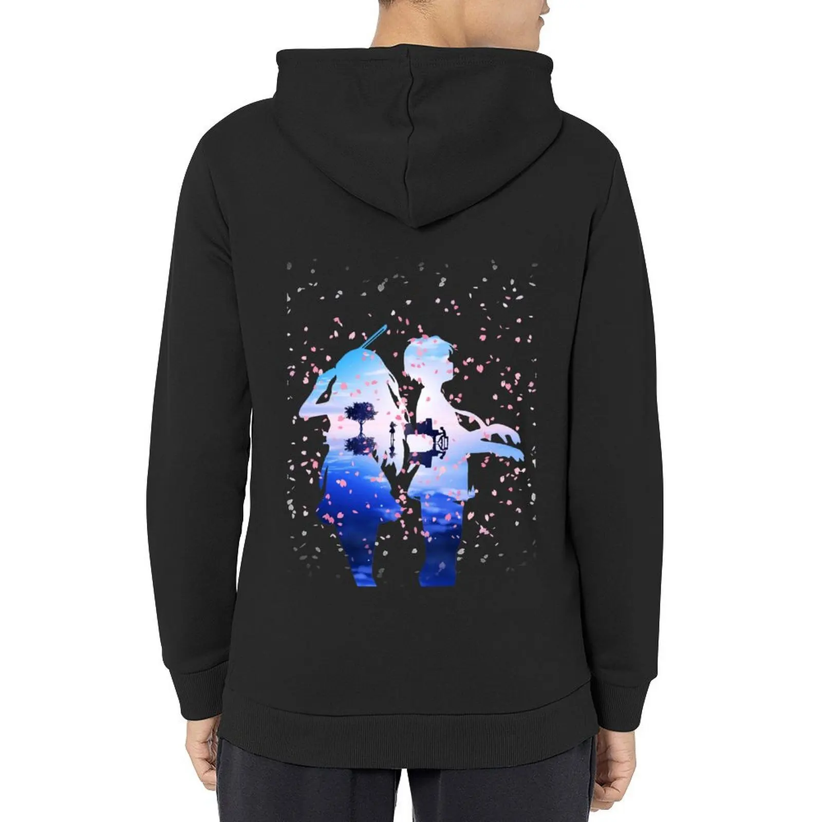 

Your Lie in April Shigatsu wa Kimi no Uso Kaori & Kousei Anime Cherry Blossoms Classic Hoodie