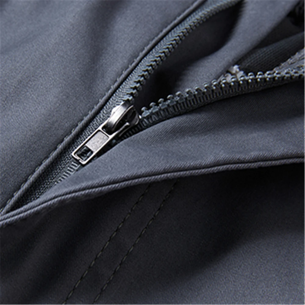 กางเกงขายาวลำลองทรงตรงผ้าฝ้ายสำหรับผู้ชาย กางเกงคาร์โก้ทำงาน กางเกงเดรส มีกระเป๋าซิป กางเกงเดินป่า ตกปลา กางเกงทำงานกลางแจ้ง