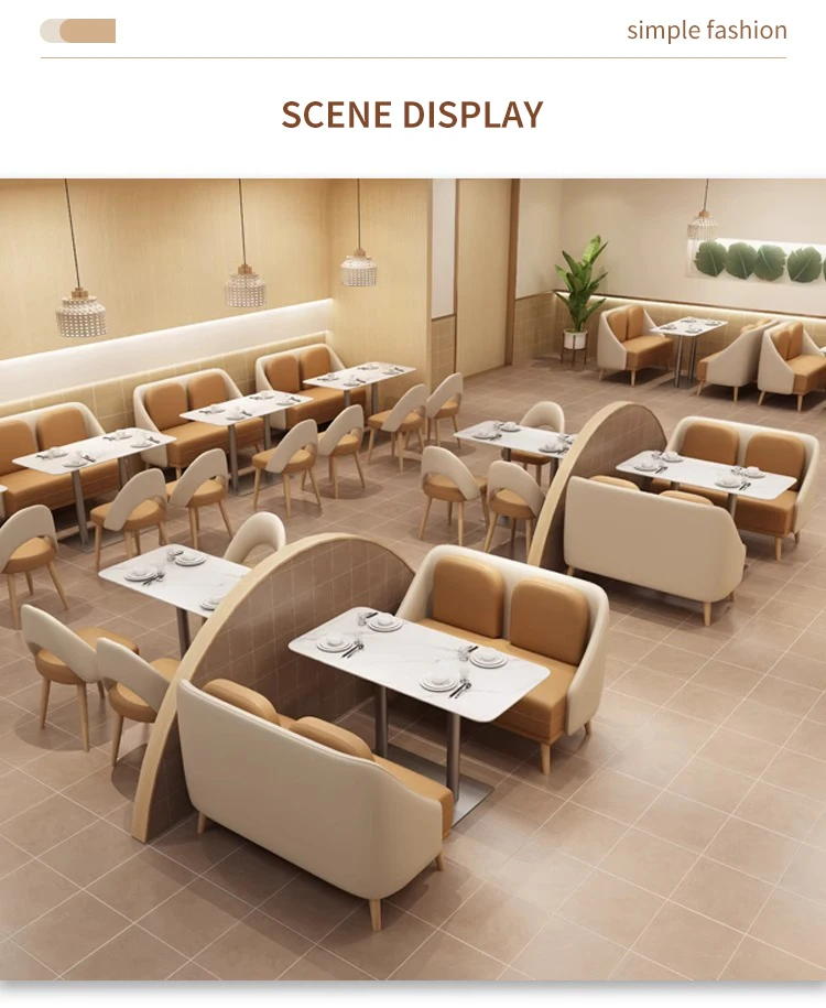 Wholesale Modern Restaurant Furniture Sets Cafe Fast Food Booth Seating Sofa Metal Dining Tables And Chairs Set