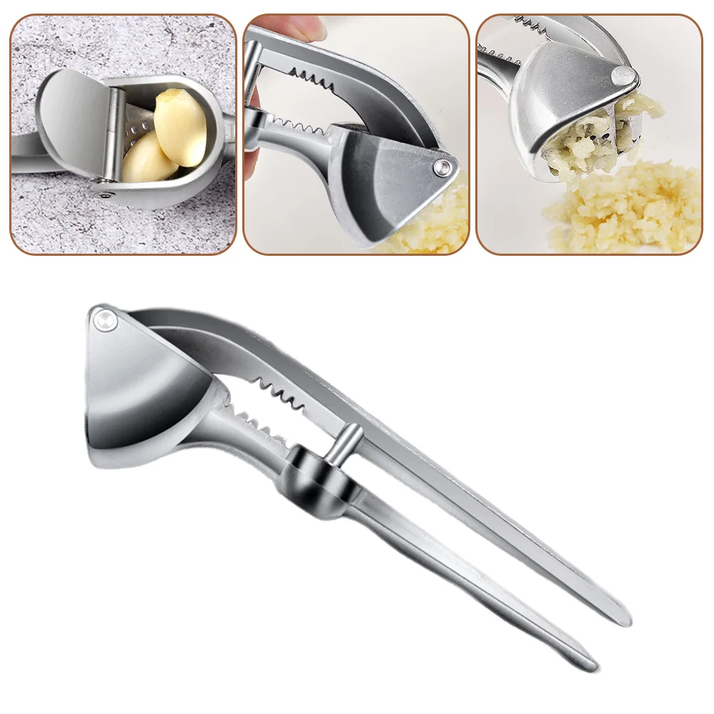 Manual Garlic Press Meat Grinder Pressing Machine Stainless Steel Puree Maker Masher Aluminum Alloy Kitchen Tool Baby Crusher