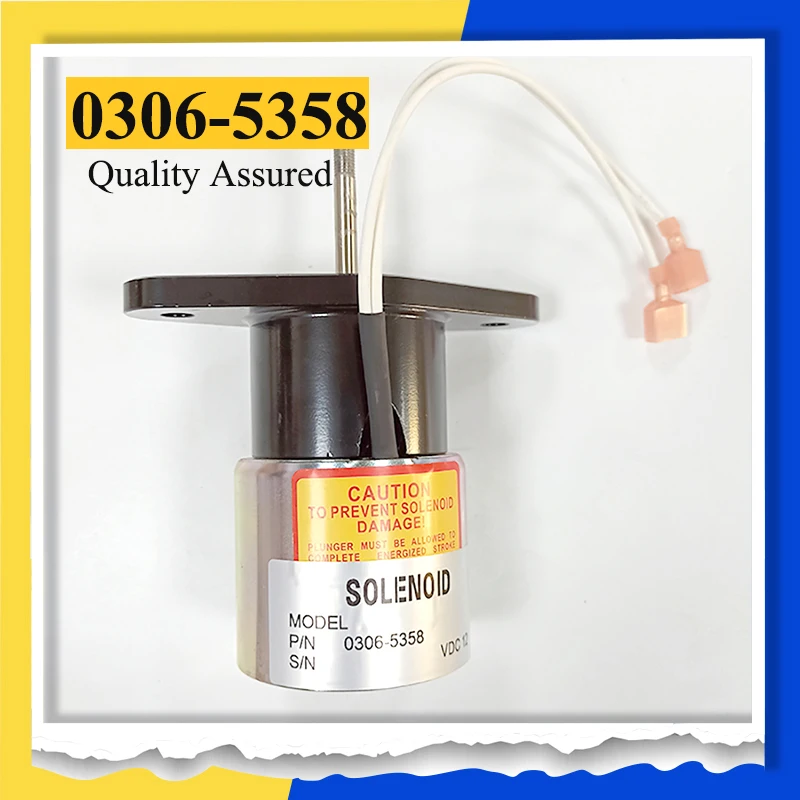 

Solenoid Valve 12V 0306-5358 03065358 For Onan C33D5 C38D5 C30D6 C35D6 Cummins X3.3 Engine