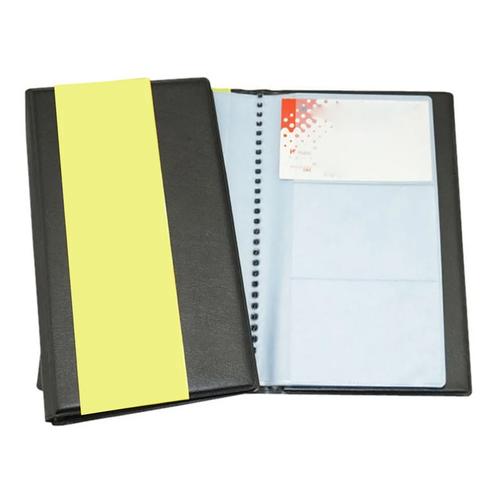 

Business Album 120 Cards PVC Holder Slim Lightweight Scratch Proof Credit Case Passport Card Organizer Business