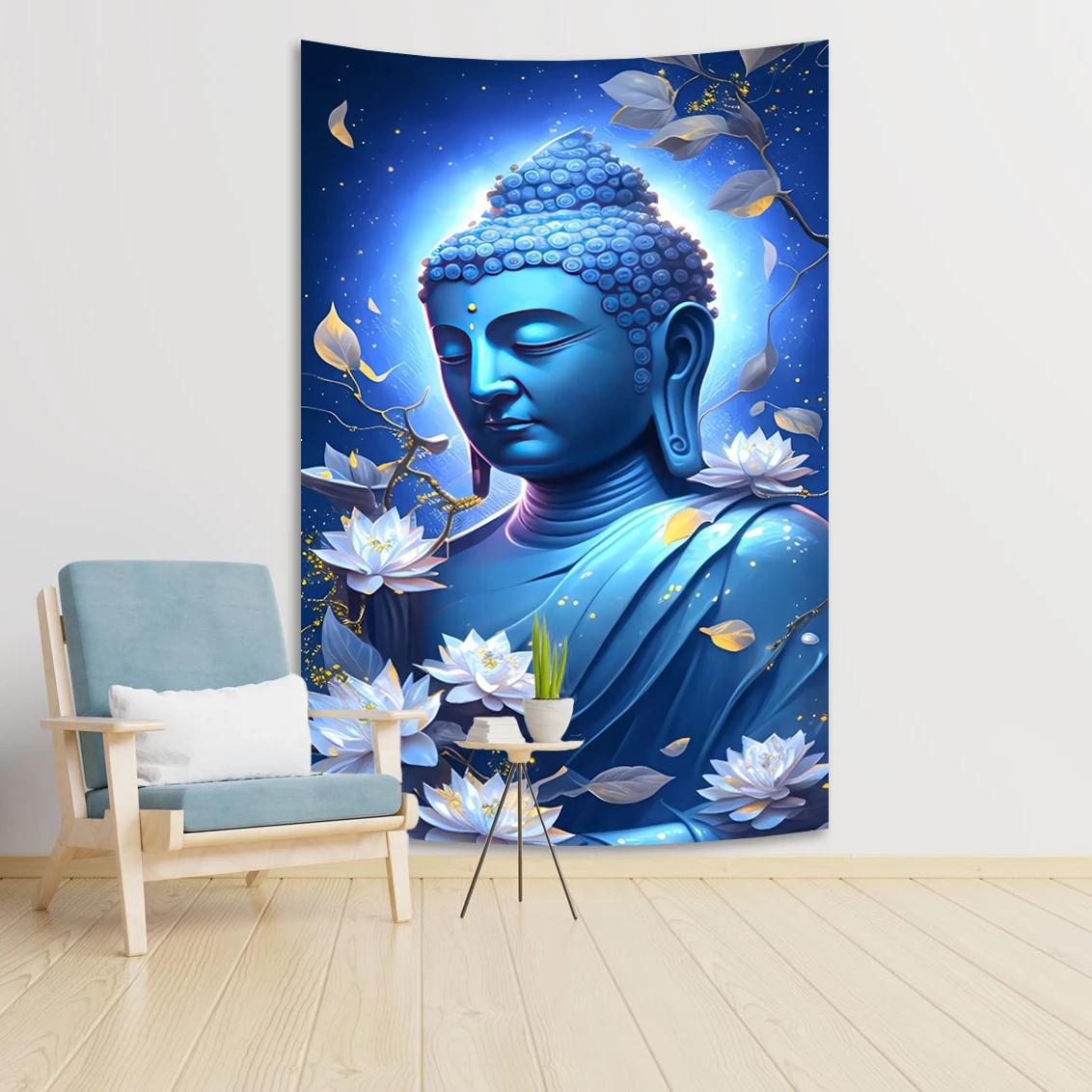 90X150cm Religious Buddha statue decoration room home bedroom redemption multicolored Buddha statue flag