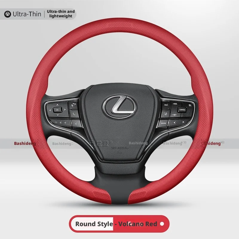 For Lexus Ultra Thin Leather Car Steering Wheel Cover IS ES NX E200 ES300h RX LBX ES350h RX350 RX500h NX350h NX450h Accessories