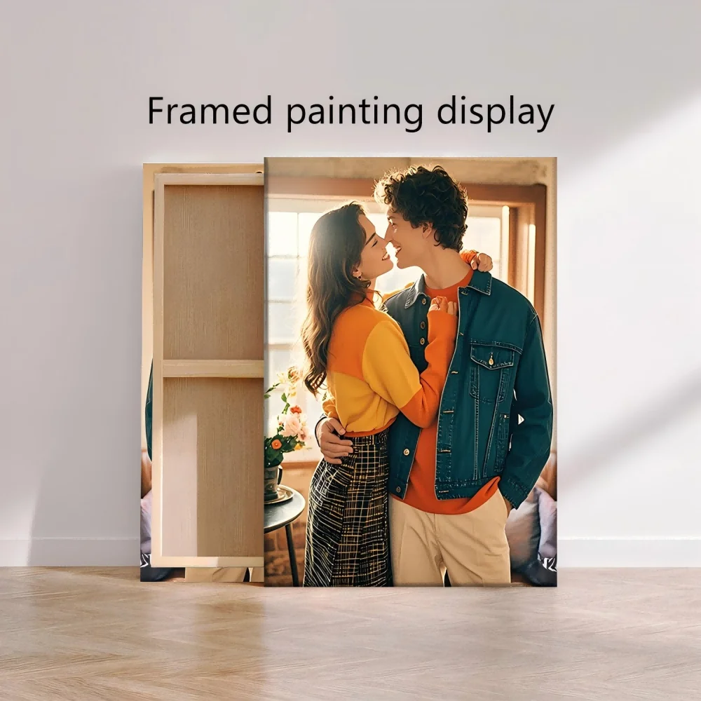 Personalized Canvas Wall Art, Custom Size Poster with Optional Frame, DIY Hanging Poster, Made to Order – 1 Piece