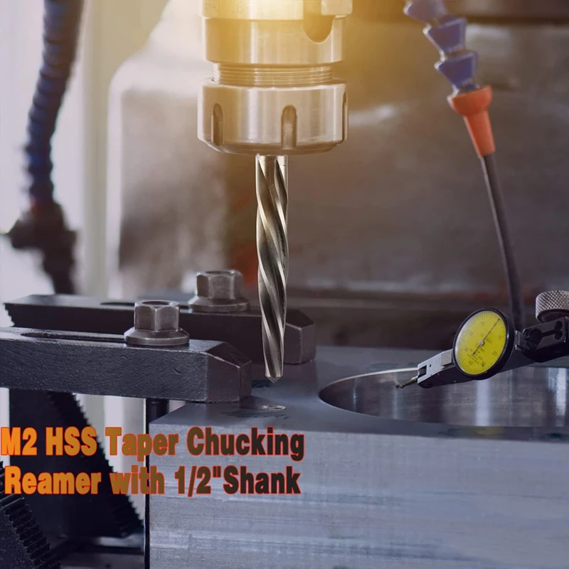 1 นิ้วโลหะ Reamer,M2 HSS Tapered Reamer สําหรับเหล็ก,โลหะผสม,ไม้,พลาสติกการจัดตําแหน่ง, 1/2 นิ้ว Non-SLIP Handle