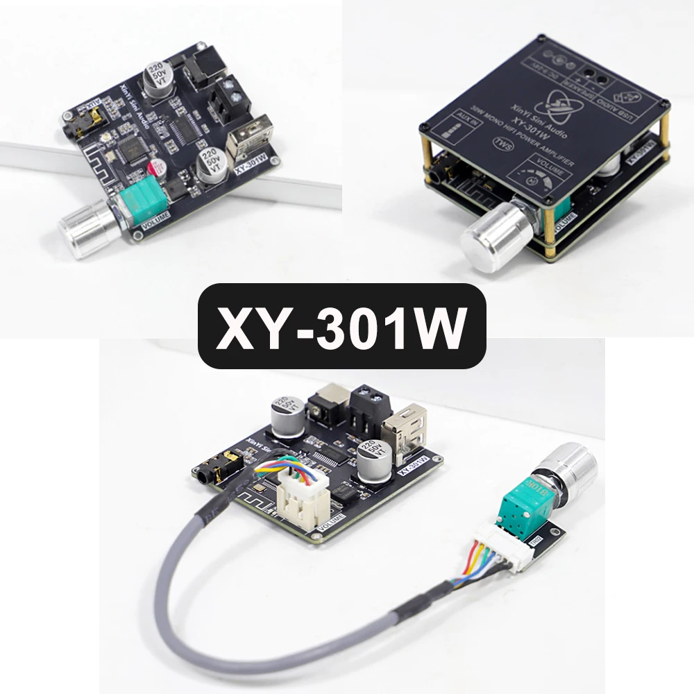 XY-301W TWS 디지털 오디오 앰프 보드 DC 9-24V 30W 지원 APP 블루투스 5.2/AUX/U 드라이브 WAV /FLAC/APE/MP3/AAC/SBC