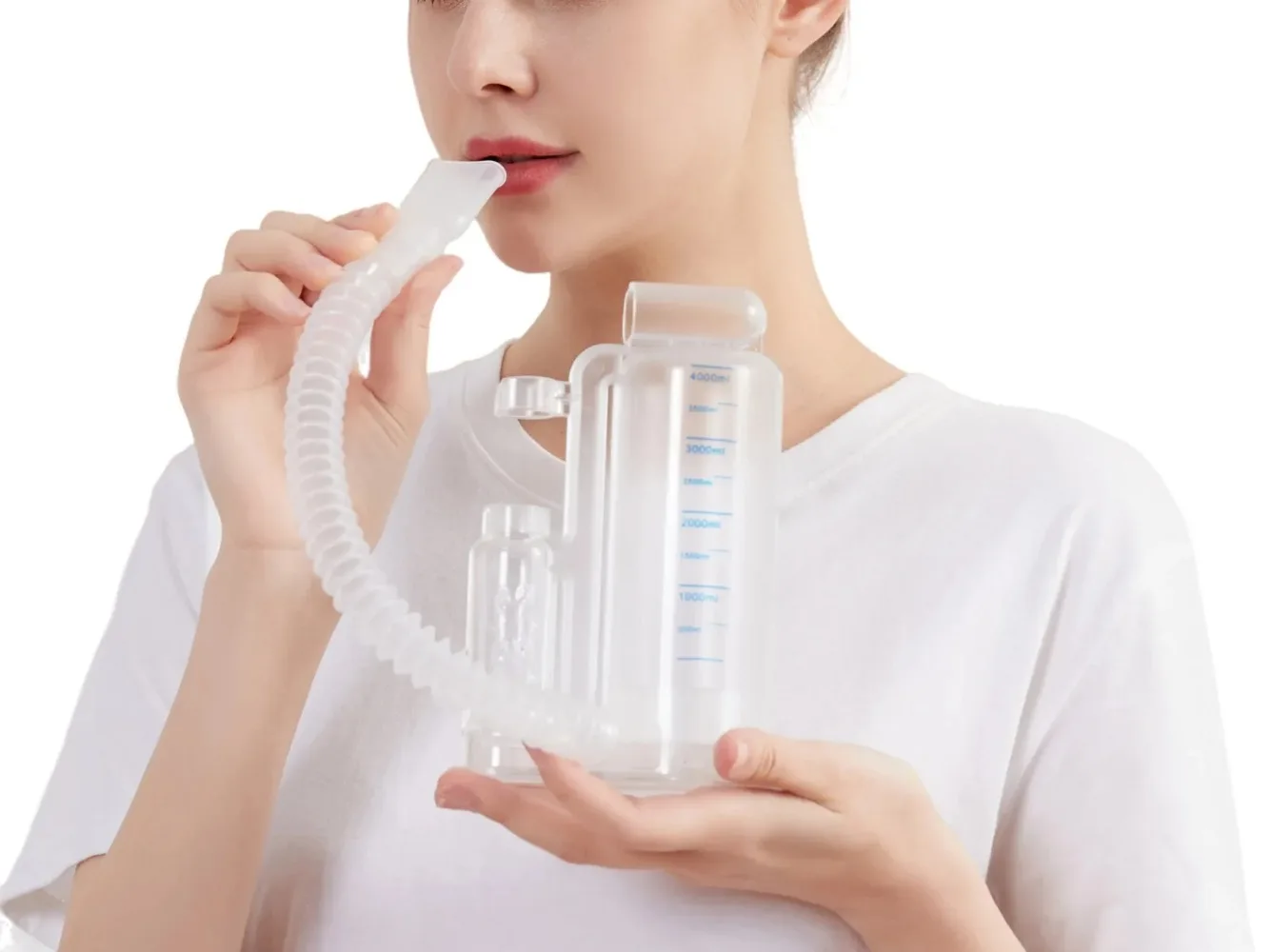 Medical Breathing Exerciser Expiratory Exercise Lung Respiratory Fitness High Altitude Training Incentive Spirometer 4000ML New