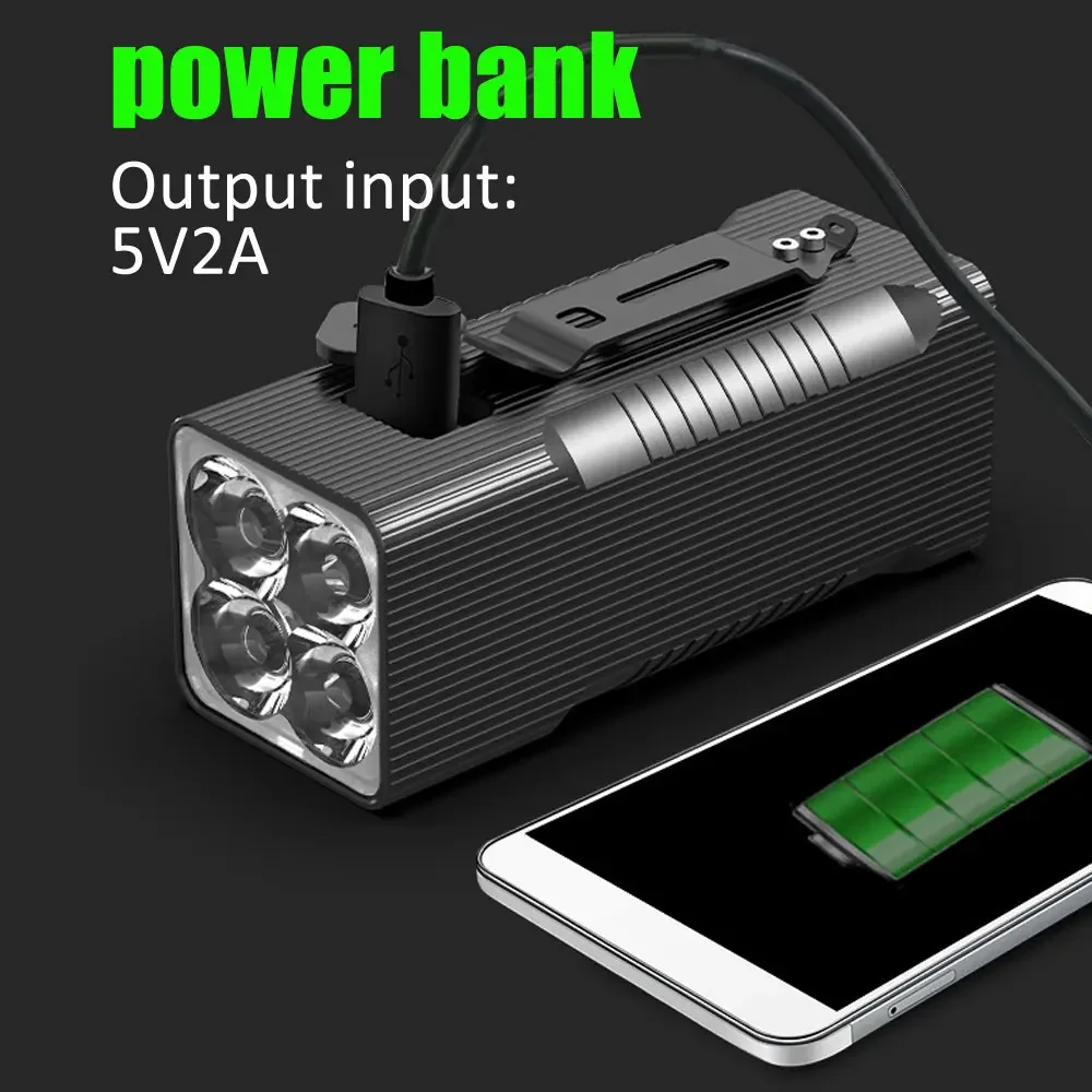 NEWBOLER 10000mAh Bike Light Front USB Rechargeable 12800mAh Bike Headlight 4P90 4P50 LED Super Bright Flashlight