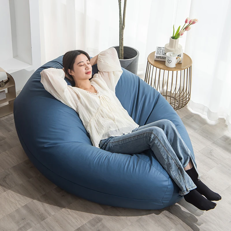 Sofá Poof Lazy para sala de estar, bolsa de frijol individual para dormitorio, Tatami sentado, Muebles para sala de estar, LQQ35XP