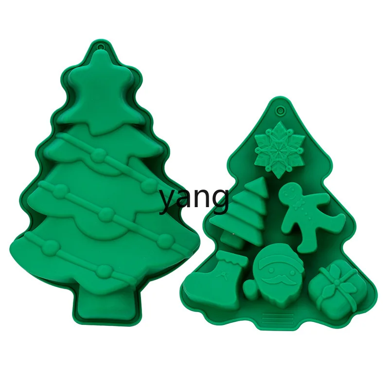 

LMM Christmas Tree Gingerbread Man Snowflake Christmas Mold Cookie Candy Mold