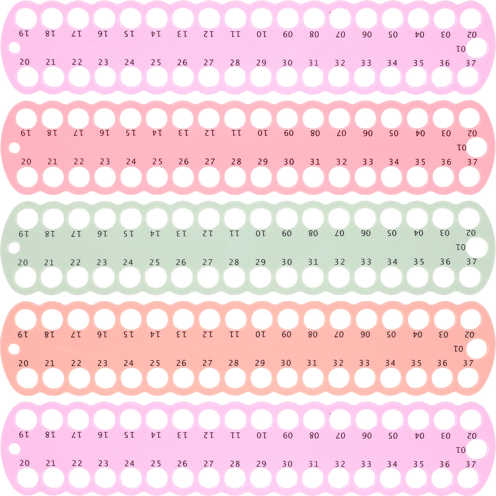 

5pcs Threading Board for Sewing Embroidery Floss Organizer Holder Cross Stitch Tool Thread Winding Storage Plate Durable