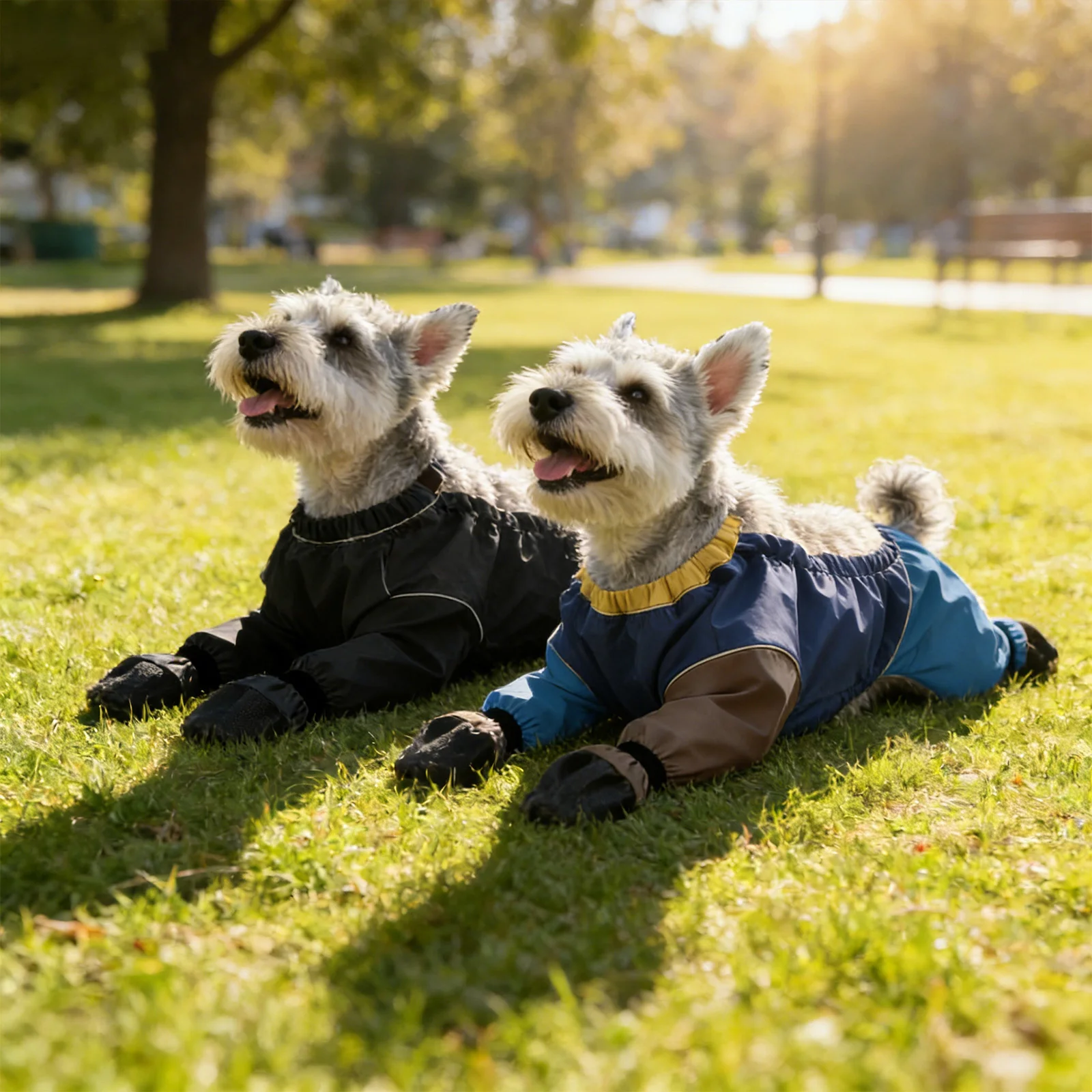 

Waterproof Dog Boots Leggings Full Body Dog Raincoat with Non-Slip Soles for Outdoor and Indoor Use Perfect for Small Medium Dog