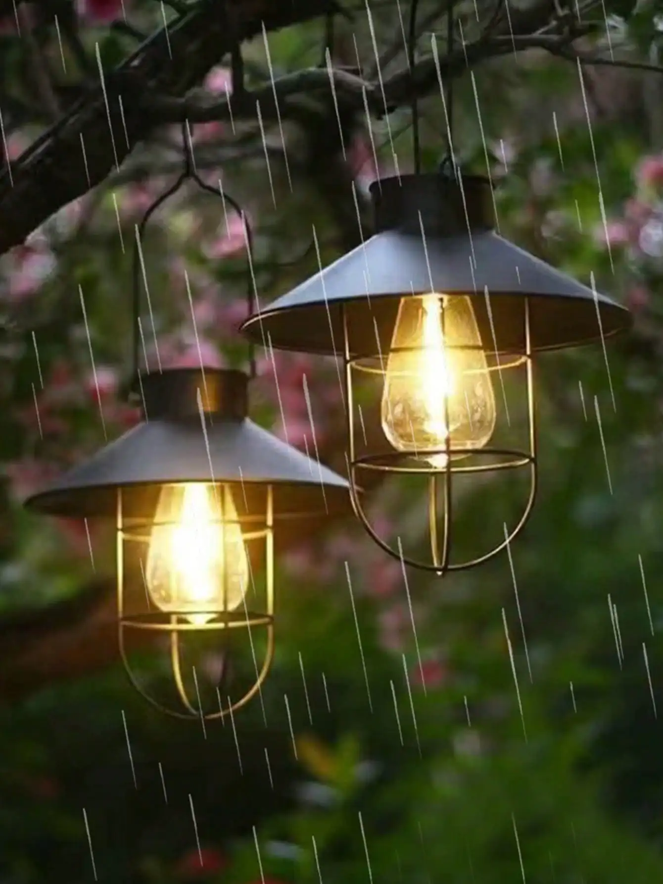 فانوس معلق بالطاقة الشمسية: إضاءة معلقة للديكور الخارجي للفناء والحديقة والشرفة وإضاءة أجواء دافئة #3