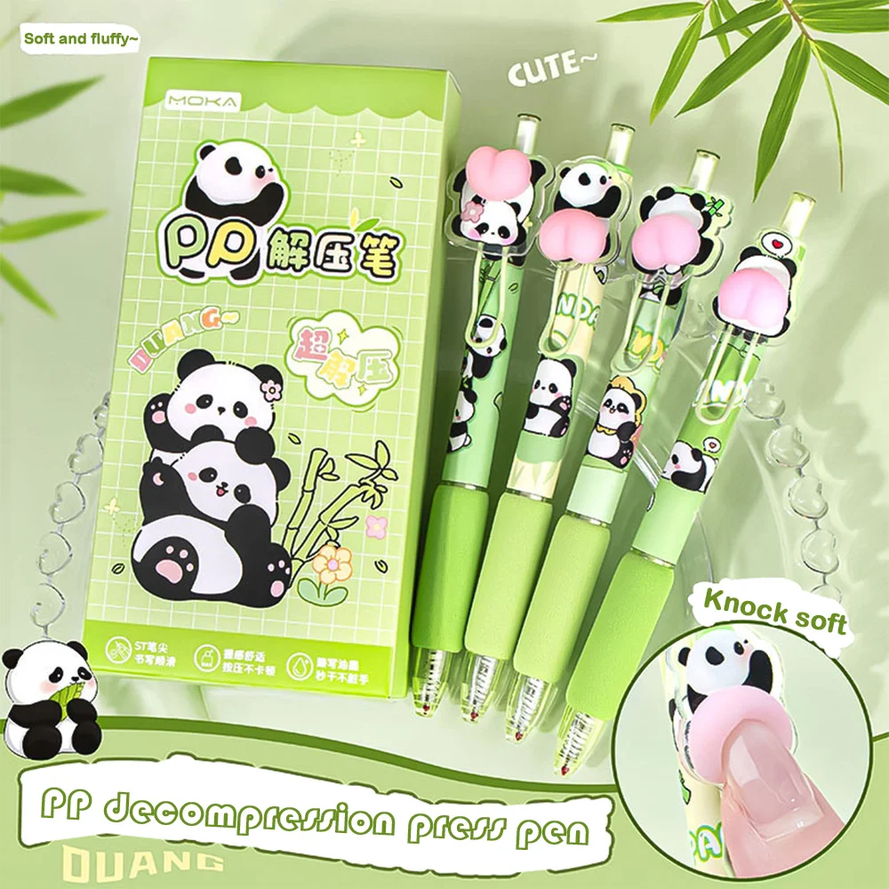 

Новая гелевая ручка с капибарой 0,5 мм, пластиковая водяная ручка в виде панды, быстросохнущие канцелярские принадлежности для студентов, пресс-ручки