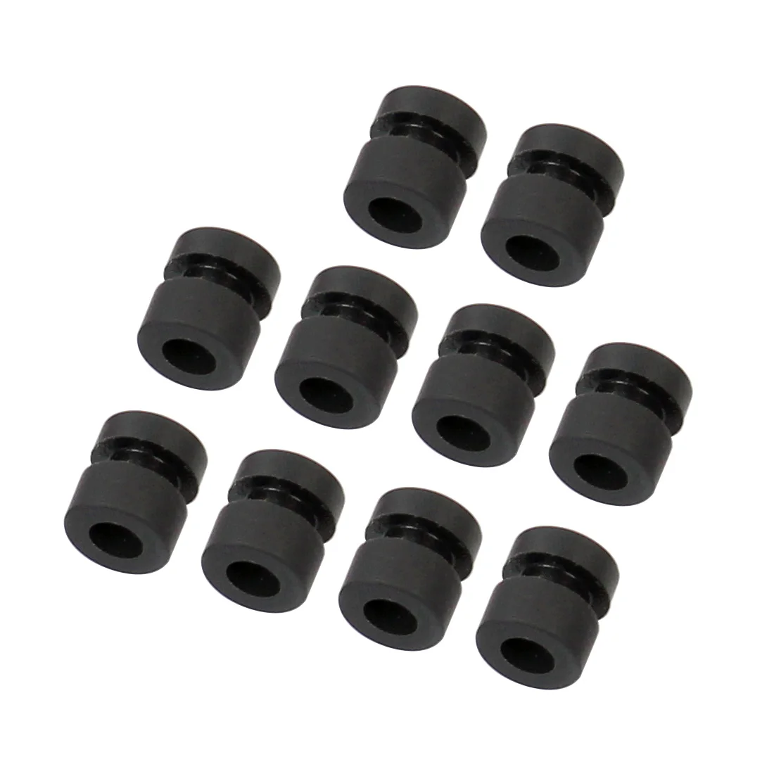 10 Stück M3*6,5MM M2*6 M2 Anti-Vibrations-Unterlegscheiben Gummi-Dämpfungskugeln für Flugsteuerungen RC-Drohnen-Zubehör Schwarze Farbe Optional – Detail 10