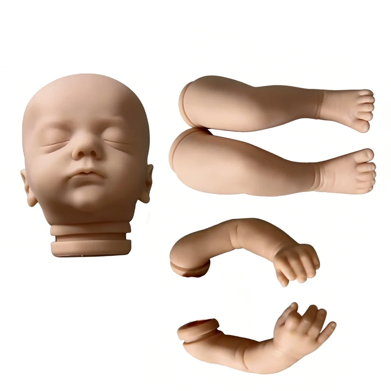 NPK 20inch  Unfinished Unpainted Reborn Doll Kit Alessia DIY Blank parts with Cloth Body Fresh Color Soft Touch