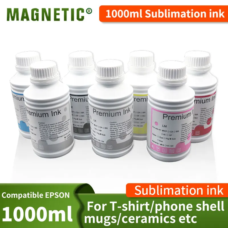 Sublimation ink For Epson , Fluorescent Sublimation , Thermal transfer ink For T-shirt Phone shell  Mugs Ceramics outfits etc