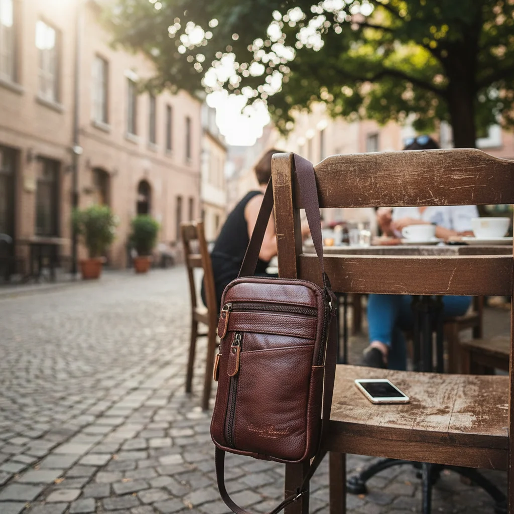 

Новая мужская поясная сумка из натуральной кожи, сумка-чехол для телефона, мужская сумка-портфель, маленькая нагрудная сумка через плечо, кожаная сумка-кроссбоди