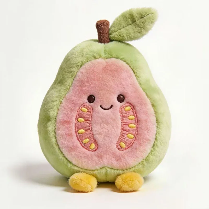 

Kawaii Cute Guava Plush Toy Soft Kawaii Fruit Stuffed Animal Pillow for Kids Room Decor Birthday Gift for Girls Kids Family