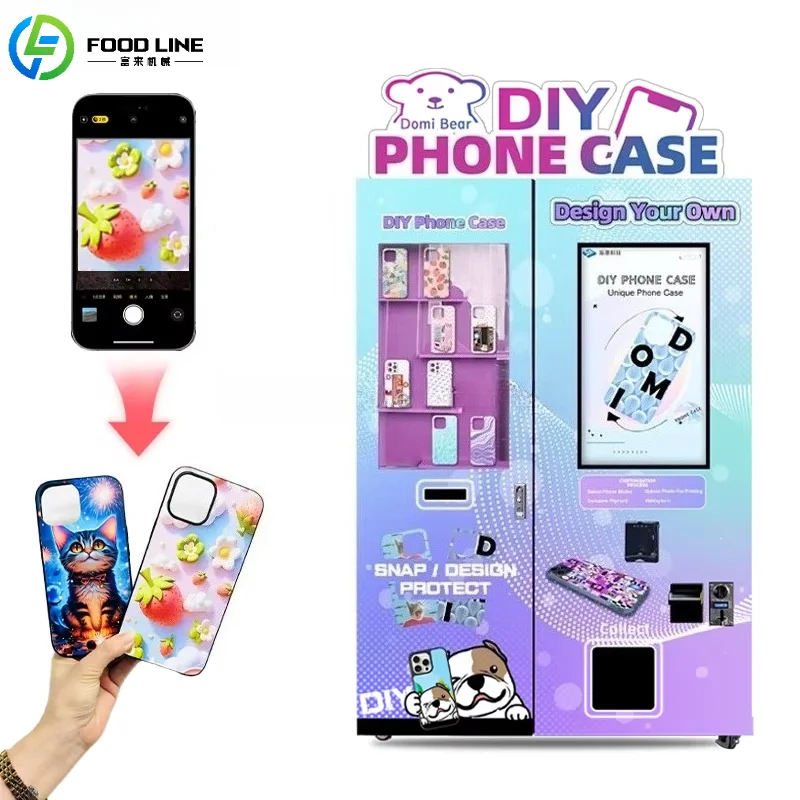 Customized High Capacity Phone Case Vending Machine Multi-Payment Coin Cash Credit Card DIY Vending Device