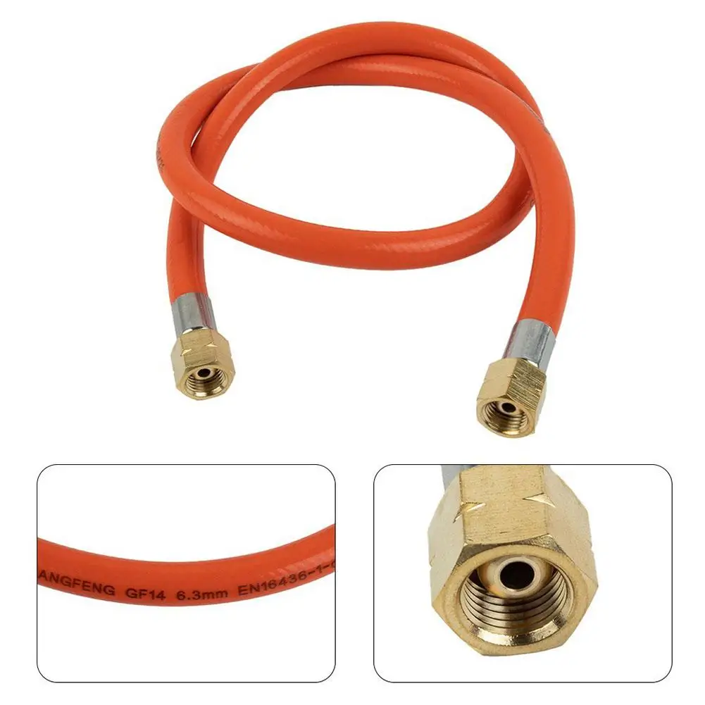 Manguera reguladora de Gas de 80cm EN12864 H.4-G1/4 "LH, tubo de conexión de goma de PVC de baja presión de Gas para tubería de Gas de 8 Mm P9T4