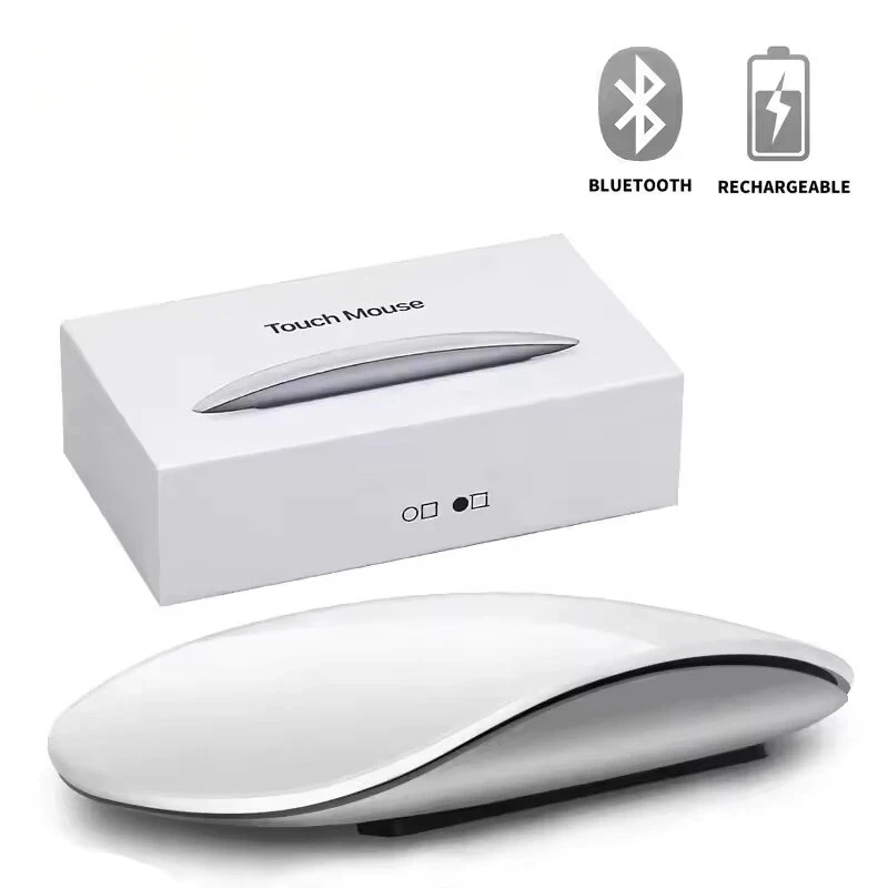 2026 NEW Bluetooth Mouse Wireless Ultra-thin Rechargeable Silent Multi Arc Touch Mice Magic Mouse For Laptop Ipad Mac PC Macbook