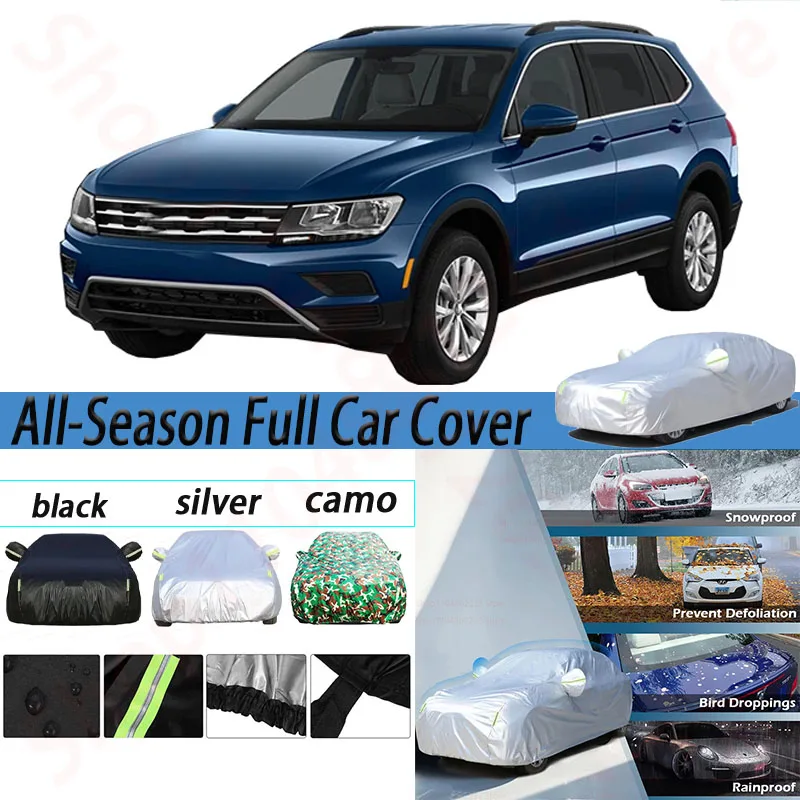 

Car Cover For VW Volkswagen Tiguan Waterproof Car Covers SUV Outdoor Anti-UV Sun Shade Snow Rain Resistant Cover Windproof