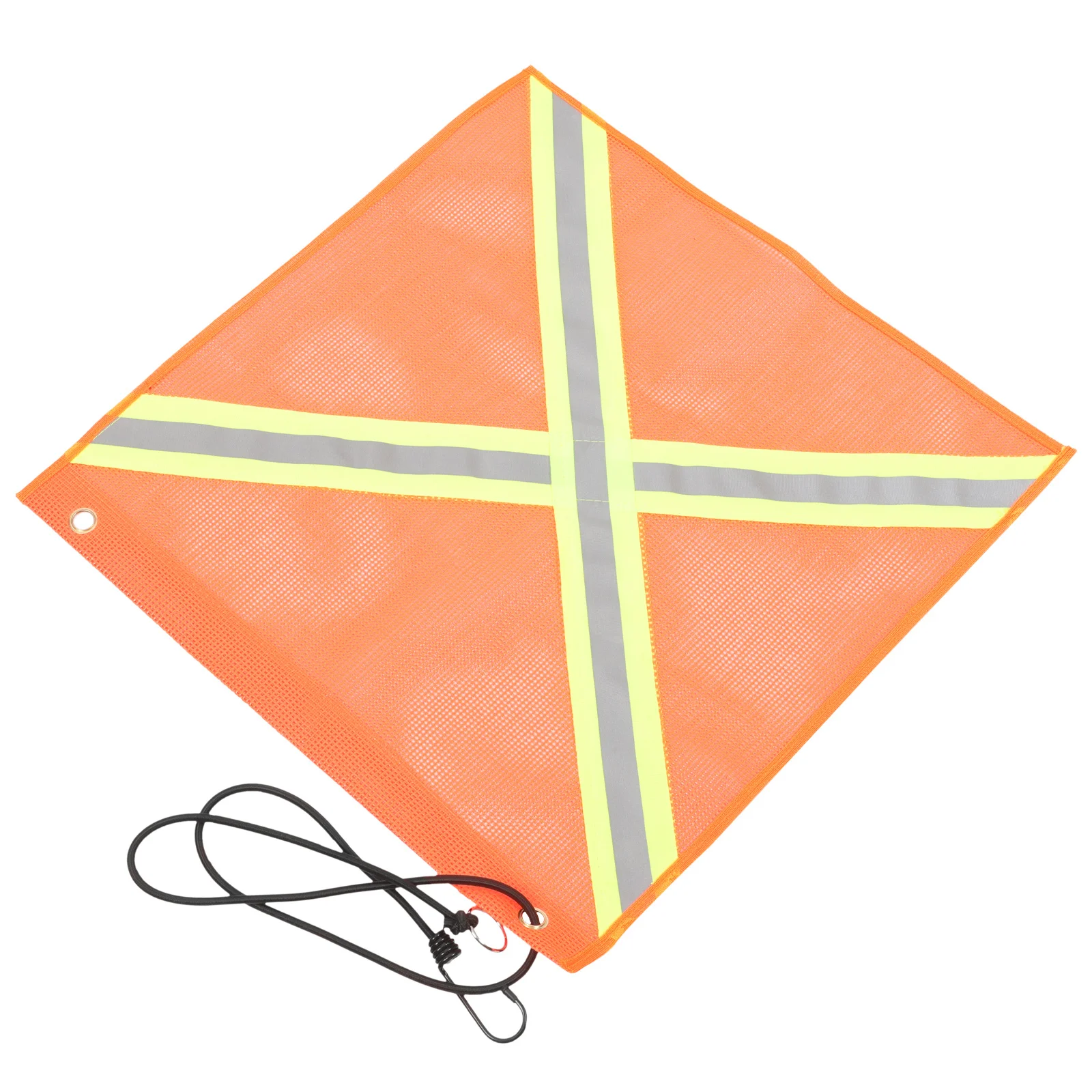 夜間安全車旗 46x46cm 反射メッシュ信号旗 ATV 車両用エンドフラッグ PVC ポリエステル交通視認性向上