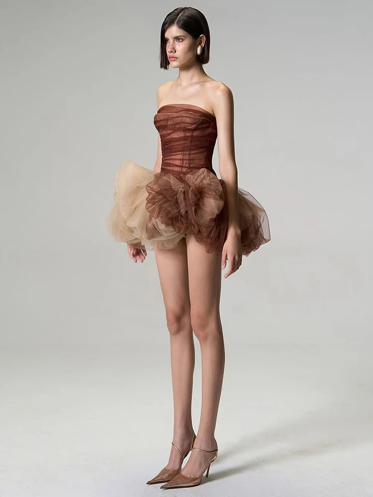 غريب سنور مثير 2 قطعة مجموعة النساء Y2K هوتي شبكة المرقعة طبقة مزدوجة سترة + الطبقات منتفخ تنورة منتصف الليل حفلة عيد ميلاد الدعاوى #3