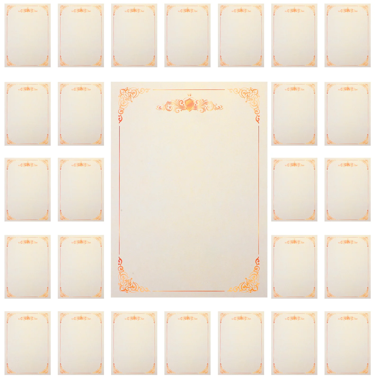 

100-листовая пустая сертифицированная бумага для печати, декоративная внутренняя бумага для школьных церемоний, академических церемоний