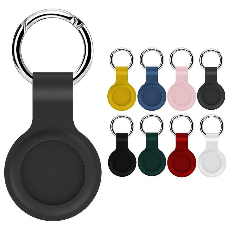 Original Liquid Silicone Cover For Apple Airtag Portable keychain Bumper Case for apple airtags tracking device protective Cases