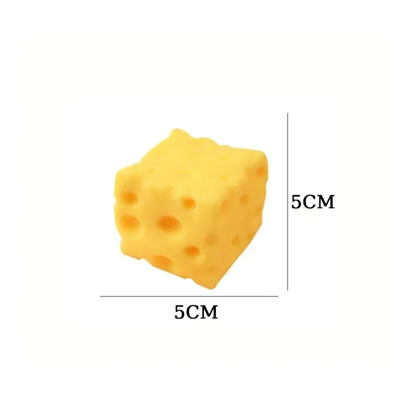 1/2 Stück Kreatives Käse-PU-Spielzeug zum Stressabbau und Kneten mit Weichen und Langsam Rückfedernden Blöcken zur Entspannung und Stresslinderung – Detail 6