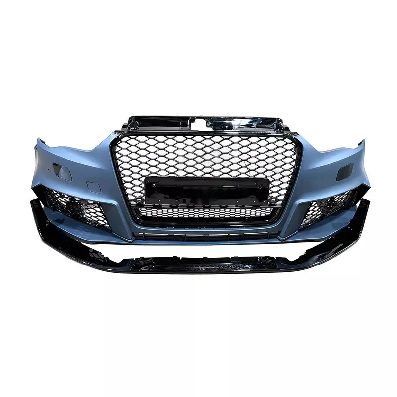 

High Quality Car RS3 Style Front Bumper Kit with Grille Front Lip for 2013 2014 2025 2016 A3 S3 8V Upgrade RS3 Quattro