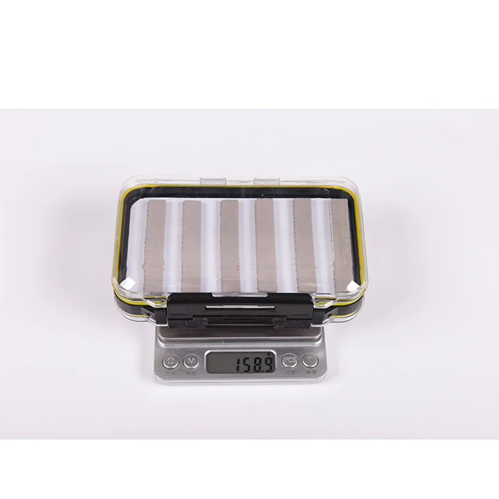 مقاوم للماء يطير صندوق الصيد 15*10*4.65 سنتيمتر مزدوجة الجانب Abs يطير تخزين عالية الكثافة رغوة في الهواء الطلق الصيد معالجة ملحق #1