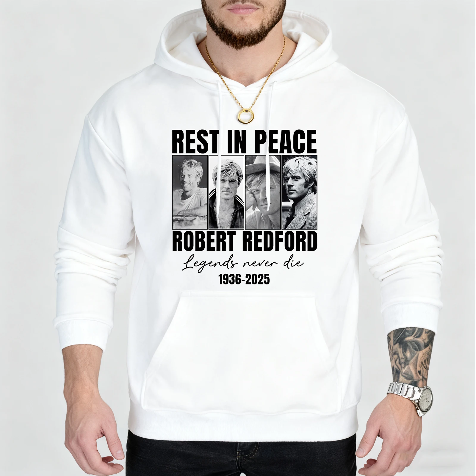 Robert Redford Hoodie Legends Never Die Robert Redford Shirt Vintage Movie Star Hoodie Rest in Peace Sweatshirt Fan Gift