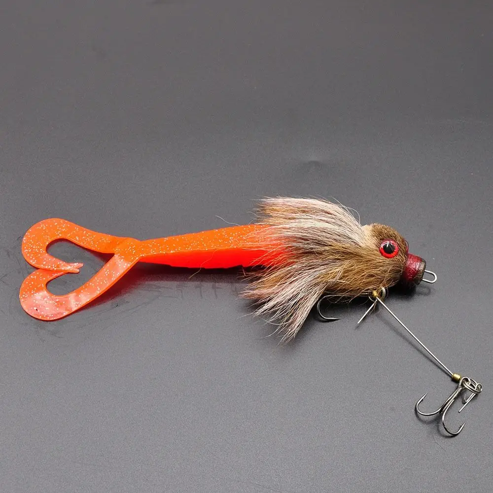22cm 35g Deep-sea Mouse Simulation Lure Simulation Design Bionic Material Bionic Deer Hair Lure Deer Hair Texture