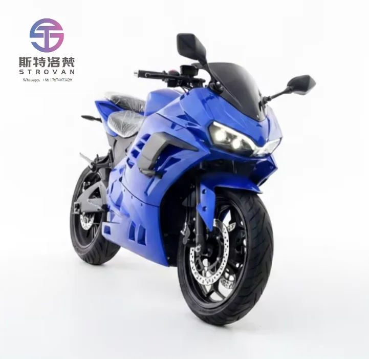 

High-Power Racing Electric Motorcycle 2000W-10000W 72V Lithium Battery Hub/Mid Motor 80-180km/h Exported to Russia