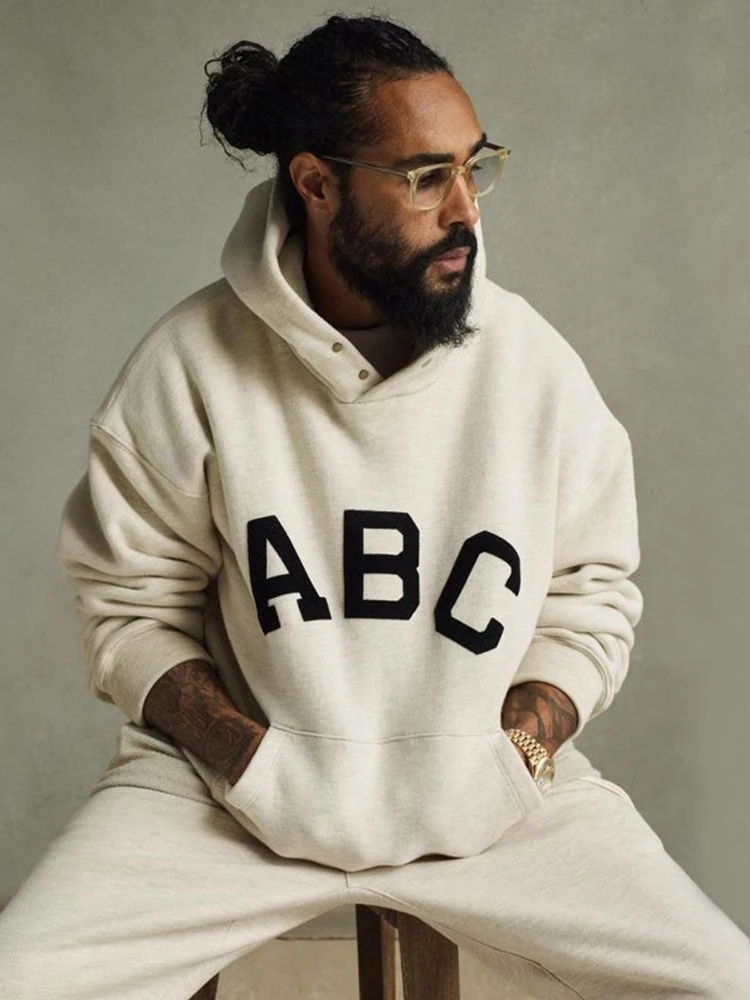 

Новая мужская толстовка FOG MIKI ESSENTIALS 2025 года в американском стиле, свободного кроя, осенне-зимняя, повседневная, комфортная, теплая, эластичная