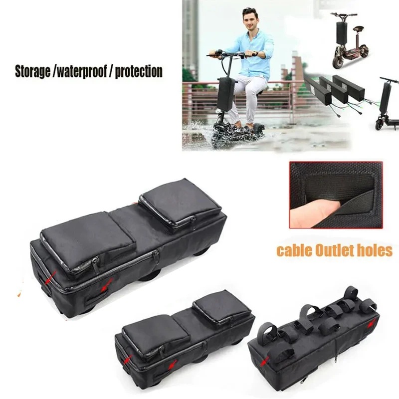 

45cmx16cmx8cm Cycling Battery Bag Electric Scooter Bag Case Bicycle Front Waterproof Storage for MTB eBike Bag