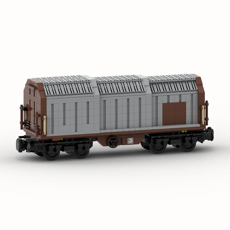 

MOC Covering Hood Car "Shmmns" (8w), Поезд, городской поезд, двухосевой бункер, детские игрушечные строительные блоки Рождественский подарок.