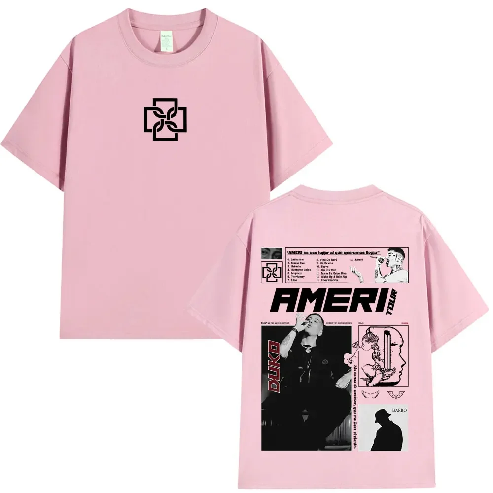 مغني الراب دوكي أميري جولة ميرش تي شيرت الرجال النساء الملابس موضة الهيب هوب المتضخم تي شيرت القطن س الرقبة قصيرة الأكمام تي شيرت #5