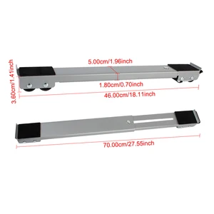 Universal Mobile Roll Support, 24 -Rad -Berghalterbasis, multifunktionale Waschmaschinenunterstützung 6 Hauptverkäufe Rodinha Waschmaschine - №5