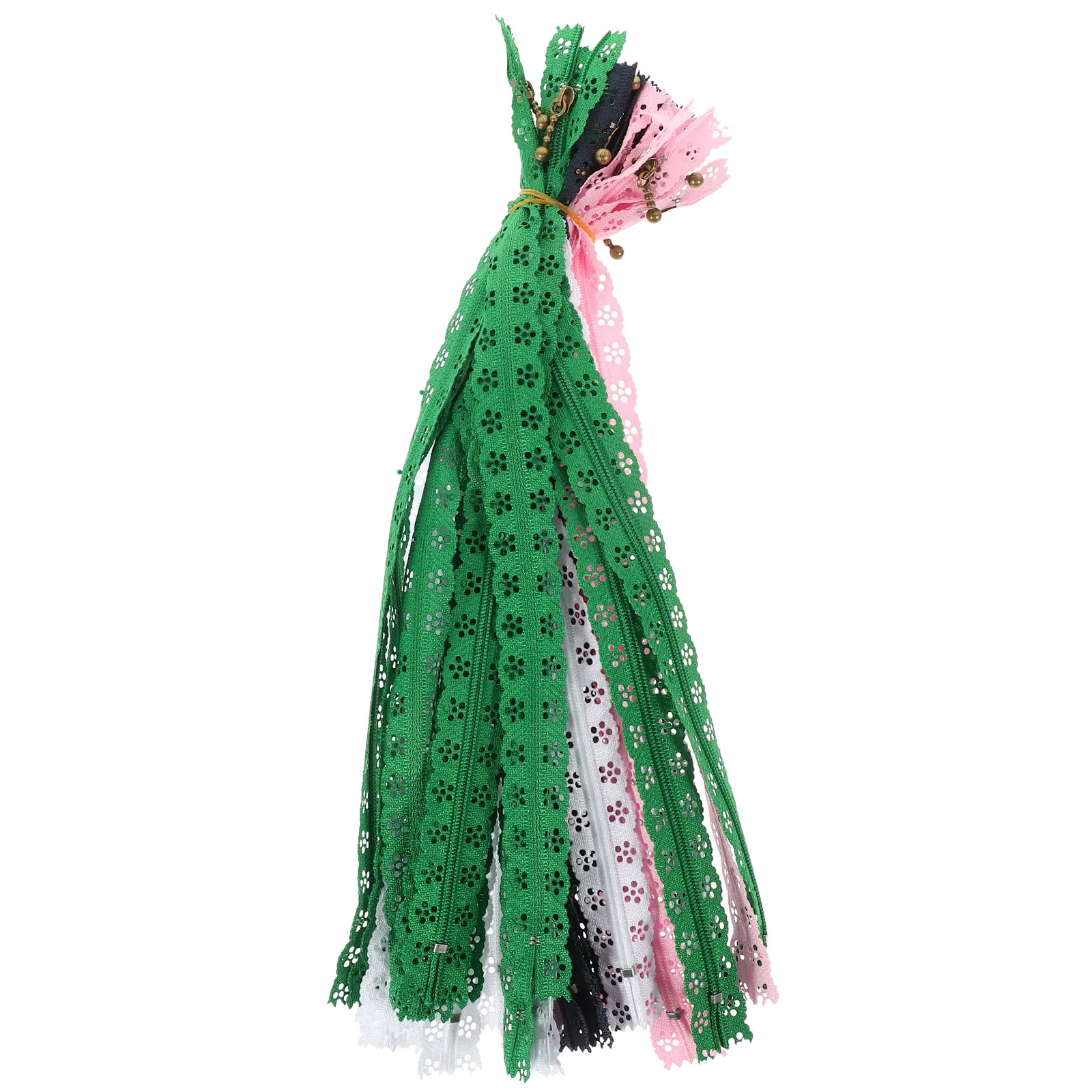 

30Pcs Lace Zipper DIY Sewing Zippers Decorative Closed End Zippers Multi-Color for Crafts Clothing Pouch Bag Purse Sewing