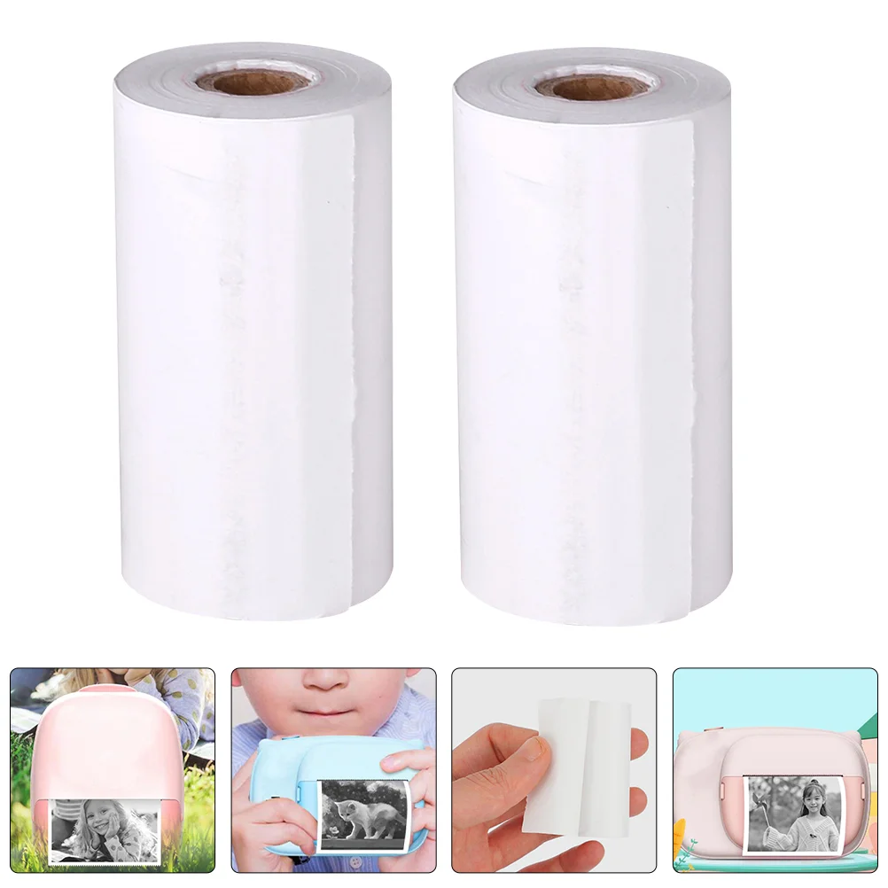 3 Rolls Camera Paper Multipurpose Thermal Replacement Receipt Instant Refill Label Supplies Printer