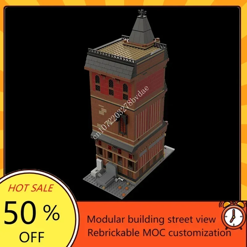 Vlad Brickula Mansion Modulare MOC Vista stradale creativa Modello Building Blocks Architettura Educazione fai da te Modello di assemblaggio Giocattoli Regalo