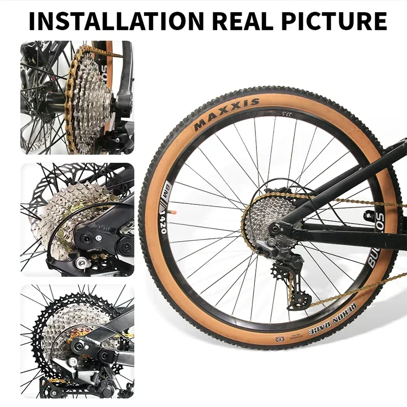 BUCKLOS Ultralight Road Bicycle Cassette 8/9/10/11 Speed Bike Cassette 8V 9V 10V 11V Freewheel Gravel Cycling HG System