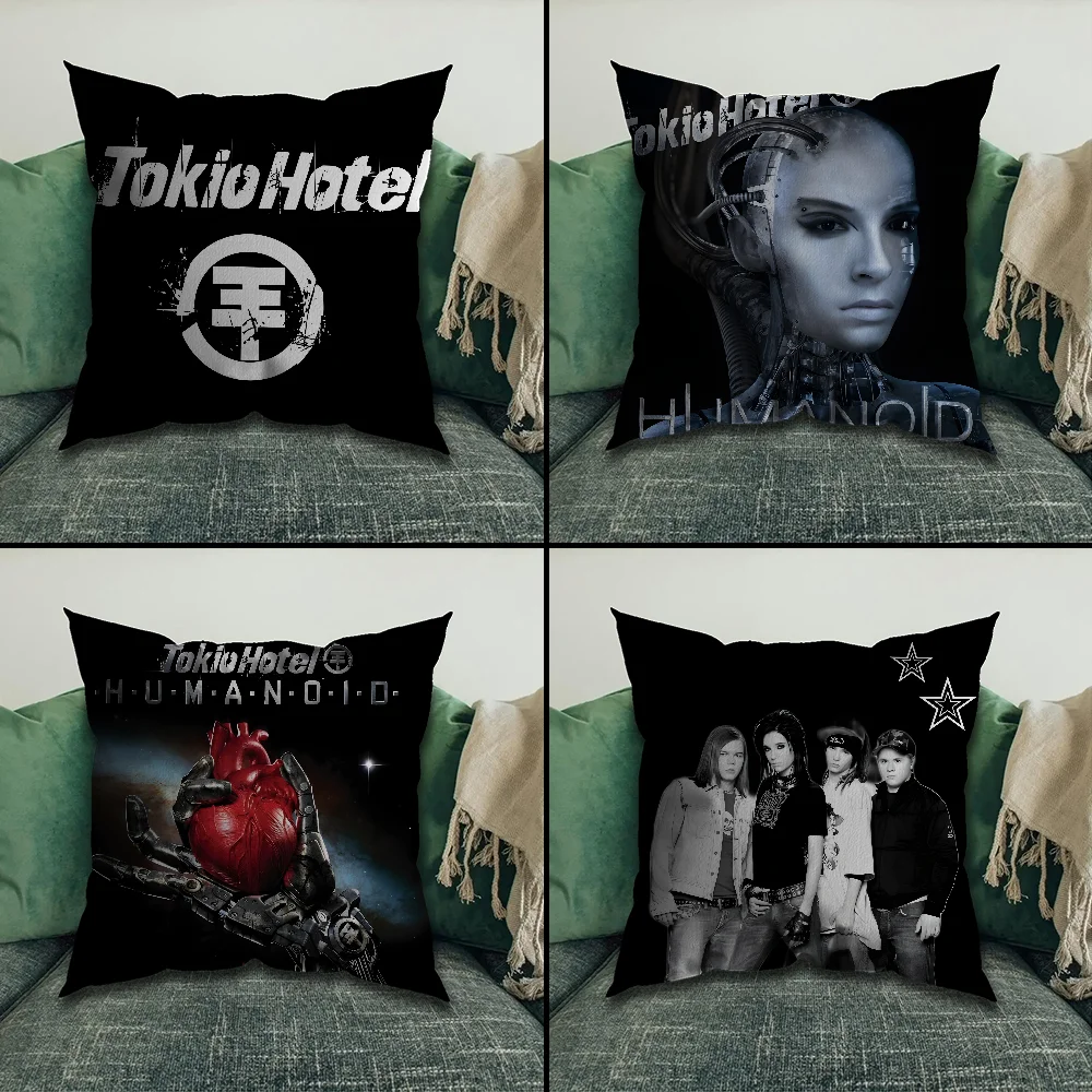 Singer Bill K-Kaulitz Tom Tokio Hotel Pillow Case Home Sofa Cushions Car Cushions Pillowcover Office Pillowshell Pillow