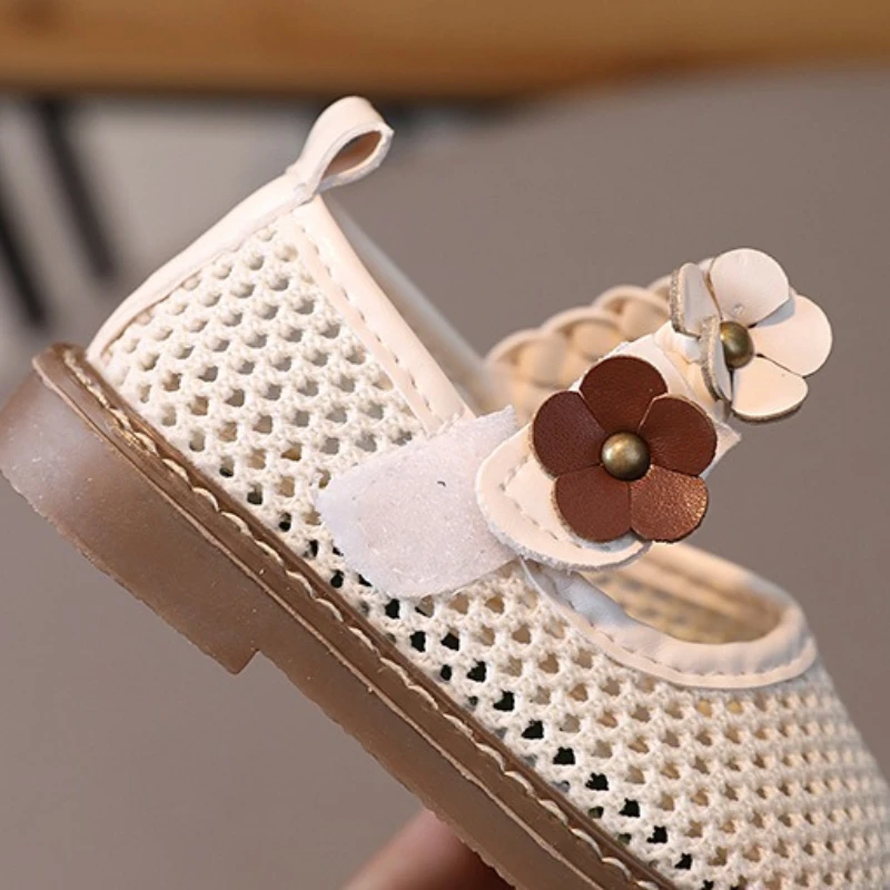 2026Summer New Girl Sandals Simple Versatile Kids Breathable Mesh Shoes Comfort Anti Slip Girls' Beach Shoes Sandálias Femininas